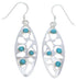 Southwest Turquoise Sterling Silver Hook Earrings Jewelry JX22911